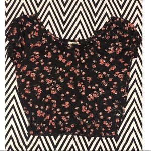 Off the shoulder crop top